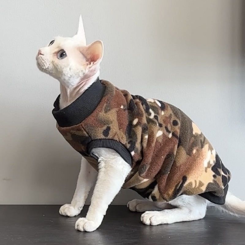 SOCKPET Sphynx Winter Camouflage Fleece Vest - product detail image 4