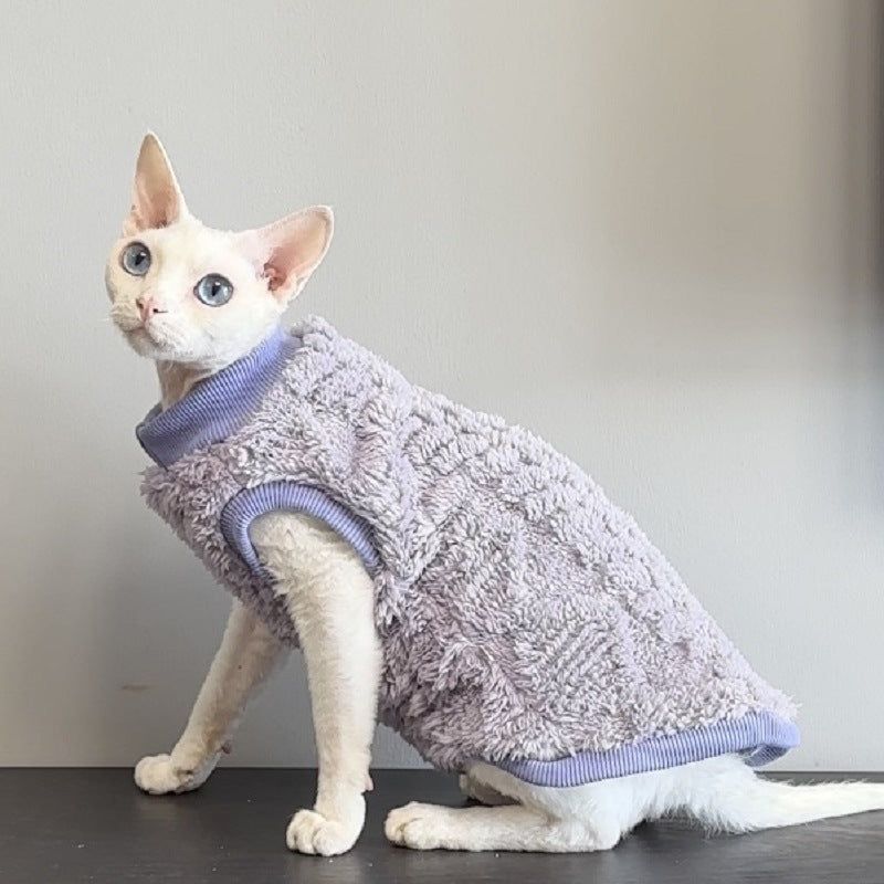 SOCKPET Cozy Jacquard Sweater for Sphynx & Hairless Cats product photo
