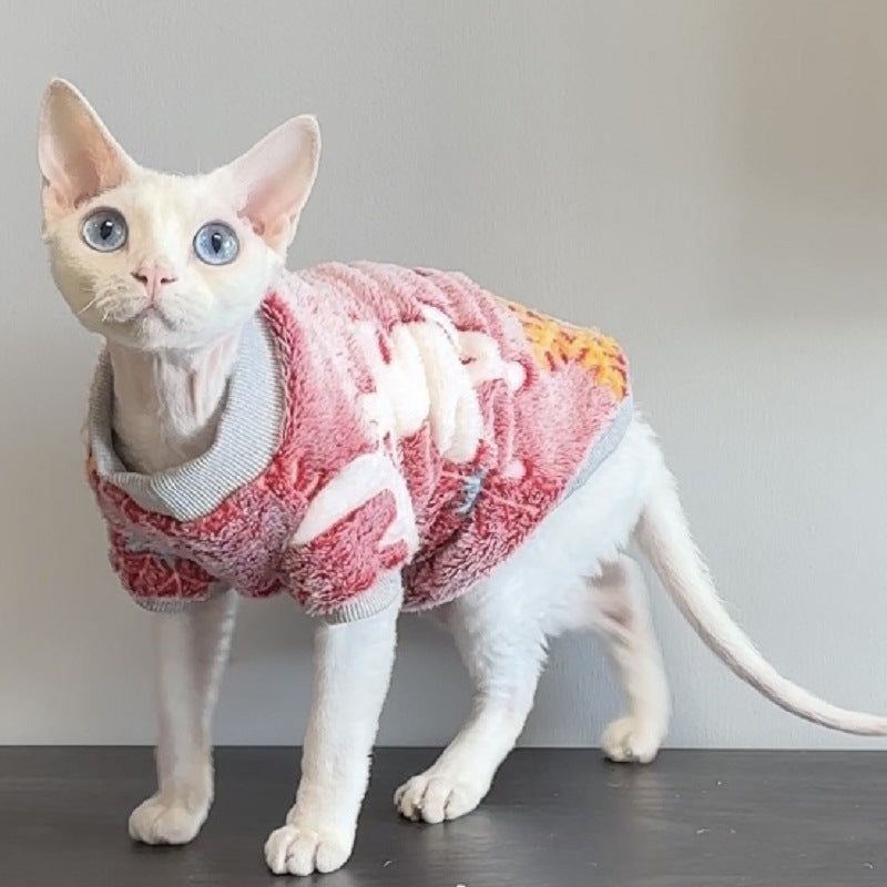 SOCKPET Winter Warm Clothes for Sphynx Cats product photo