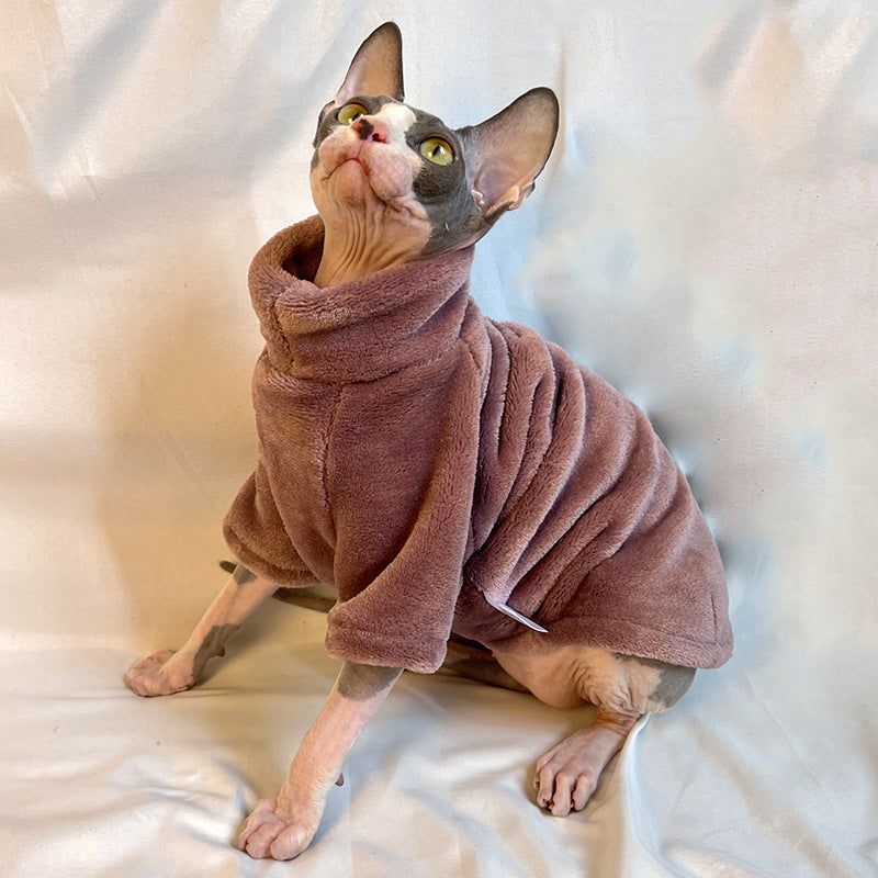 SOCKPET Winter Velvet Turtleneck for Hairless Cats product photo