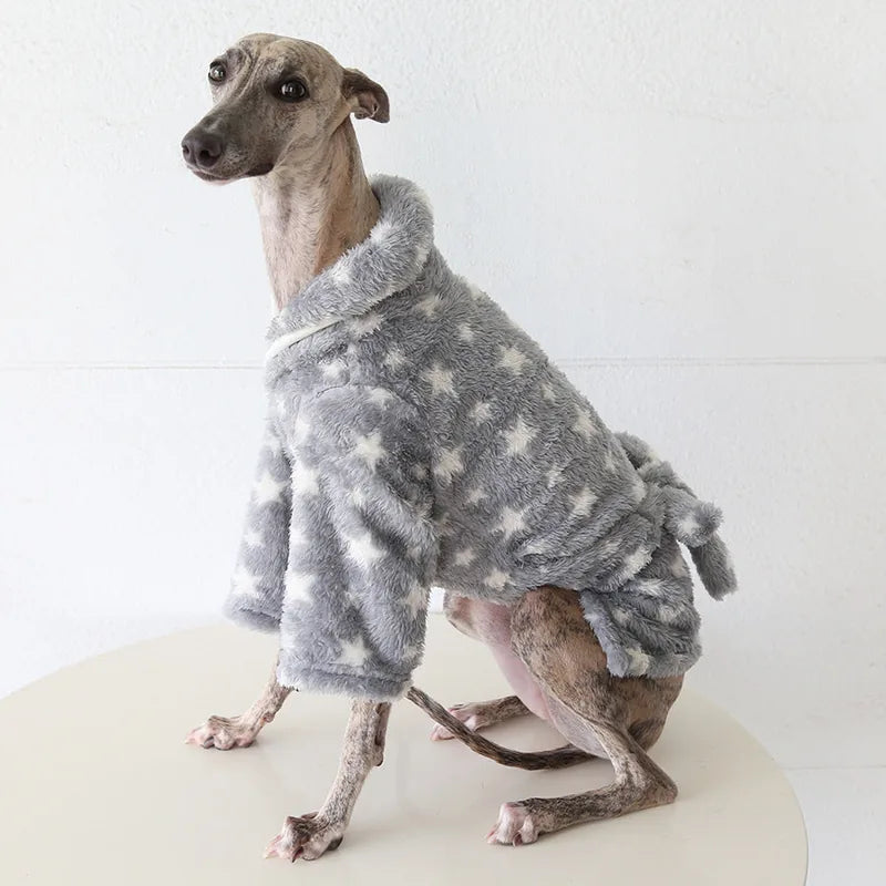 Gray Star Robe for Italian Greyhounds & Whippets — product view 8