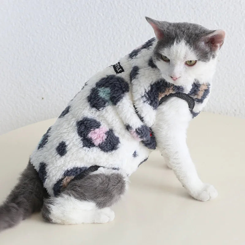 Plush Pet Bodysuit — Leopard & Pastel — product view 8