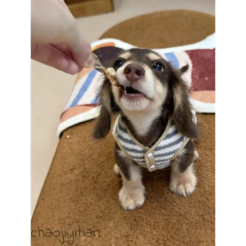 Striped Fleece Dog Vest — product view 4