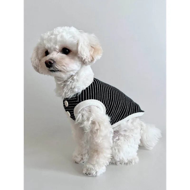 Fine-Stripe Dog Vest — product view 3