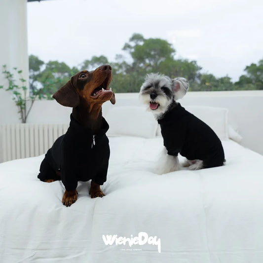 High-Neck Dachshund Onesie — product view 2