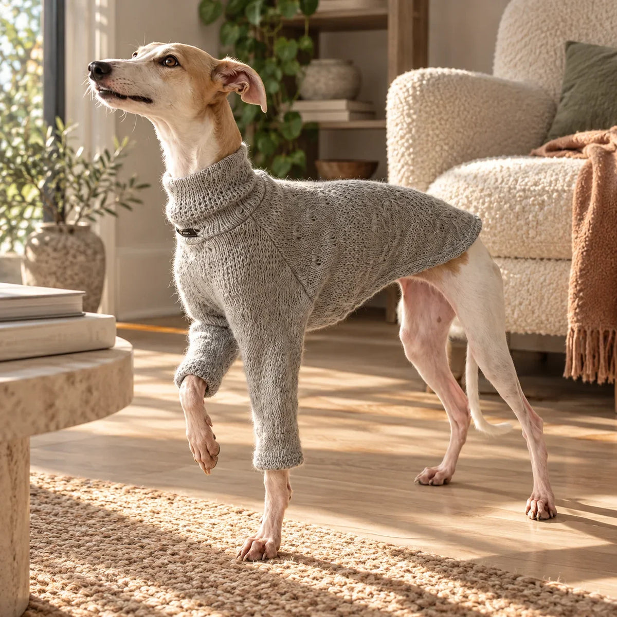 Greyhound & Whippet Sweaters — Vintage Knit Sweater for Italian Greyhounds & Whippets