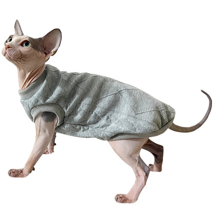 Sphinx Cat German Clothes Peg Cotton Vest Autumn and Winter Warm