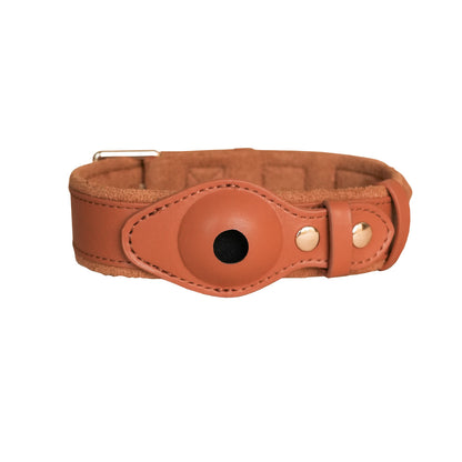 Pet Dog Exclusive AirTag Leather Protective Case Collar Apple Tracker Positioning Anti-Lost Neck Ring