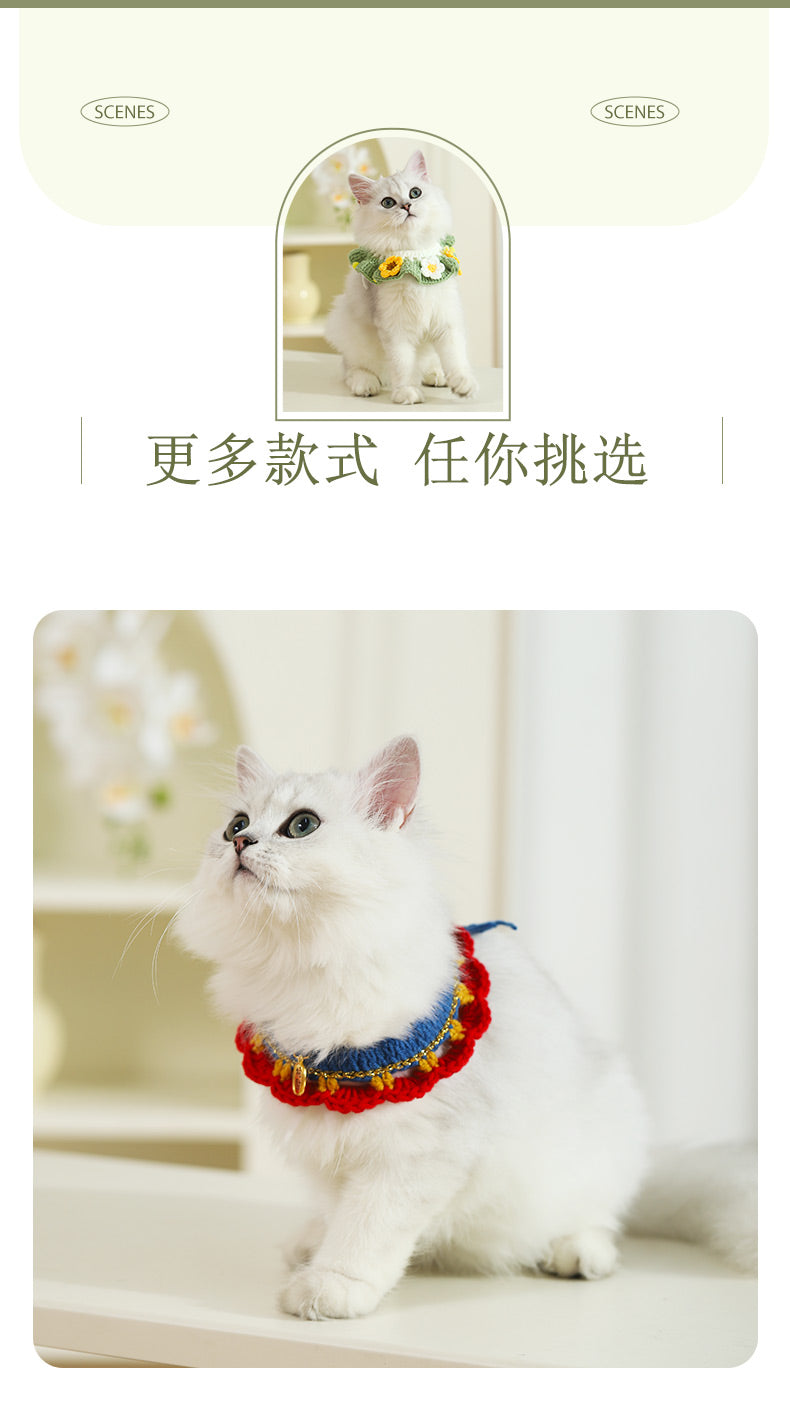 Cat Collar Necklace Dog Kitten Neck Accessories Ornament Neck Bow Tie Pet Collar Cat Collar