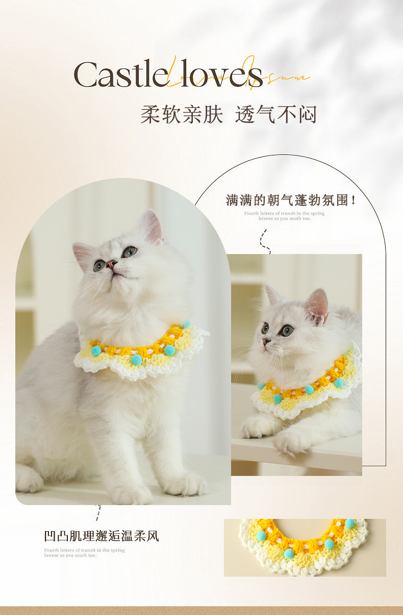 Cat Collar Necklace Dog Kitten Neck Accessories Ornament Neck Bow Tie Pet Collar Cat Collar