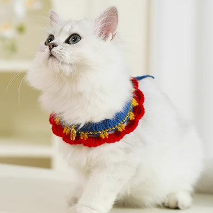 Cat Collar Necklace Dog Kitten Neck Accessories Ornament Neck Bow Tie Pet Collar Cat Collar