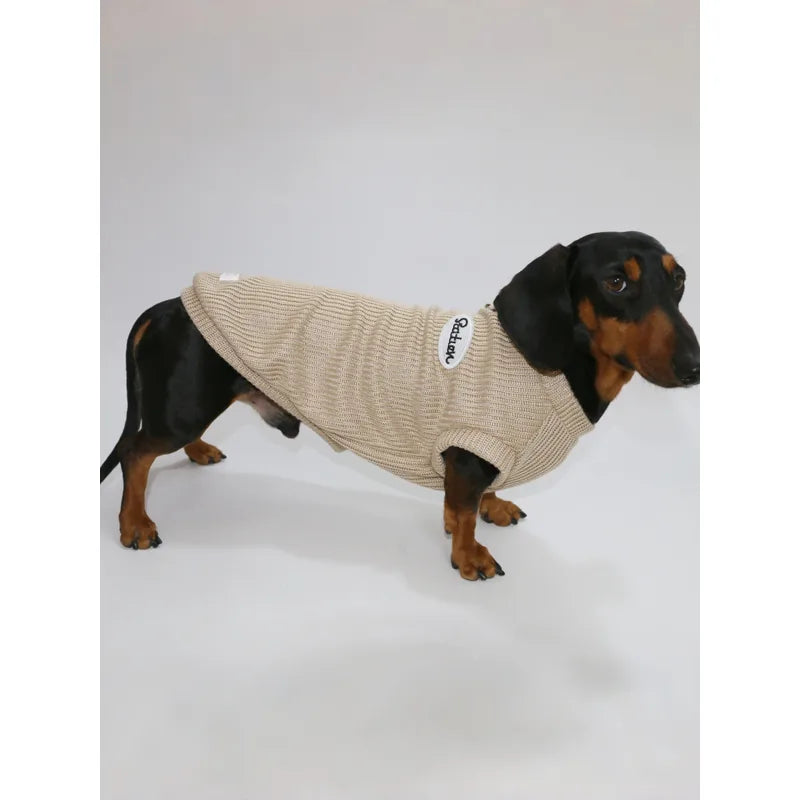 Embroidered Knit Dog Vest — product view 3