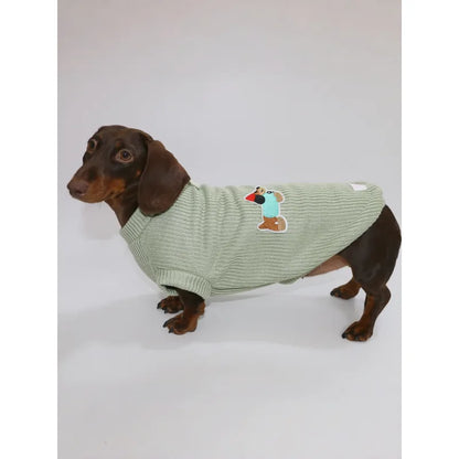 Embroidered Knit Dog Vest — product view 4