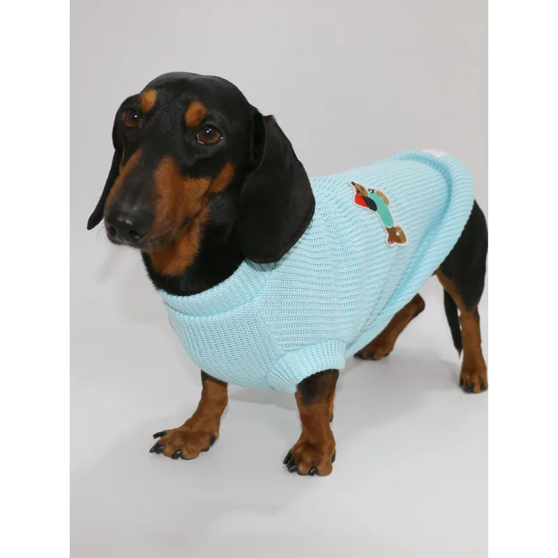 Embroidered Knit Dog Vest — product view 5