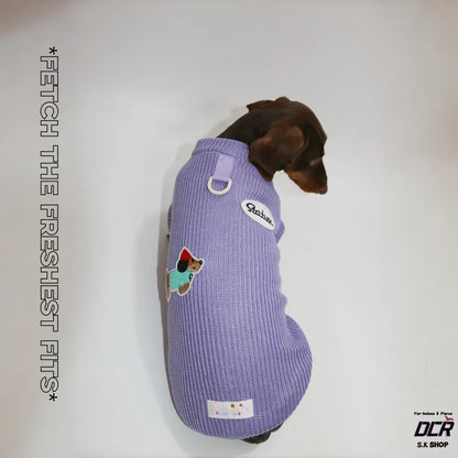Embroidered Knit Dog Vest — product view 7