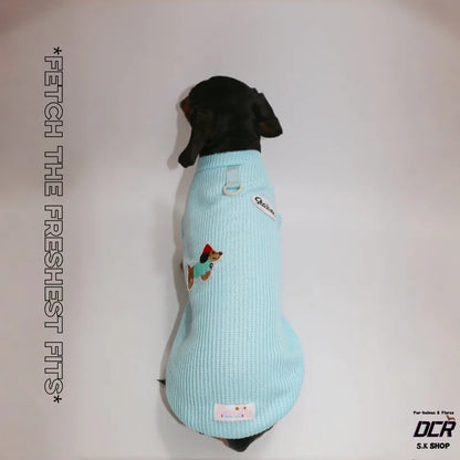 Embroidered Knit Dog Vest — product view 8