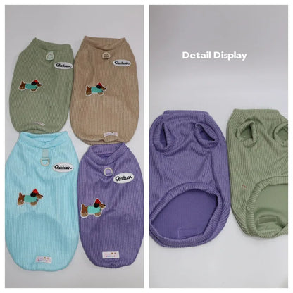 Embroidered Knit Dog Vest — product view 10