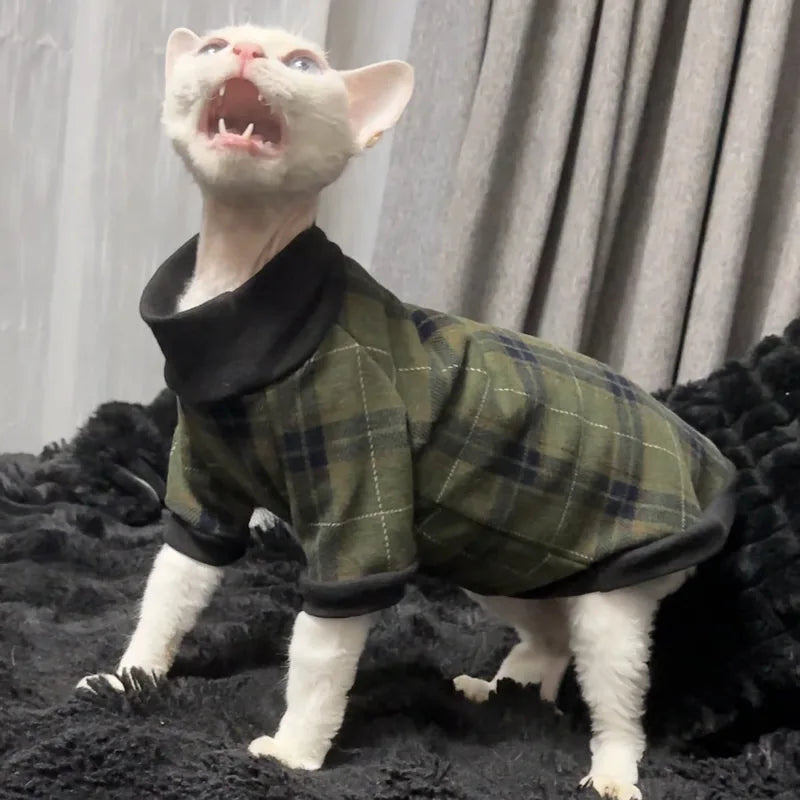 Plaid Cat Turtleneck — product view 3