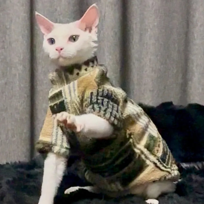 Patterned Cat Fleece Pullover — product view 5