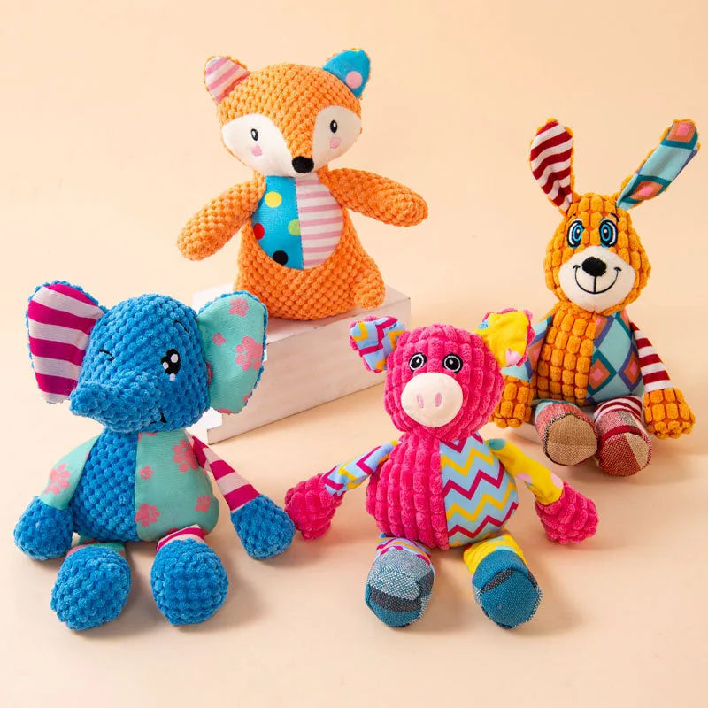 Plush Animal & Fish Dog Toys — product view 1