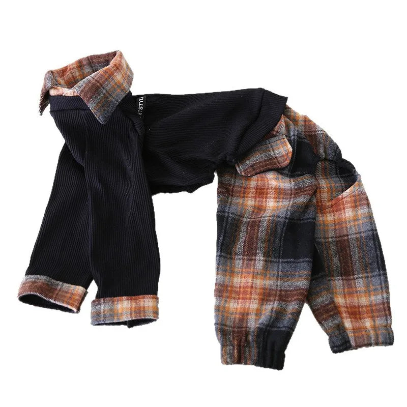 Contrast Plaid Onesie for Italian Greyhounds & Whippets — product view 5