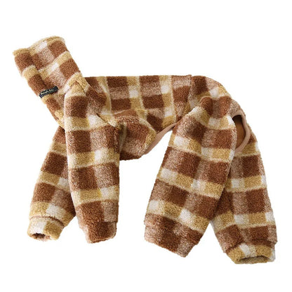 Plaid Fleece Onesie for Italian Greyhounds & Whippets — product view 6