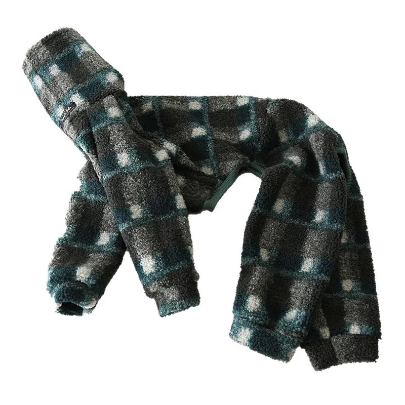 Plaid Fleece Onesie for Italian Greyhounds & Whippets — product view 7