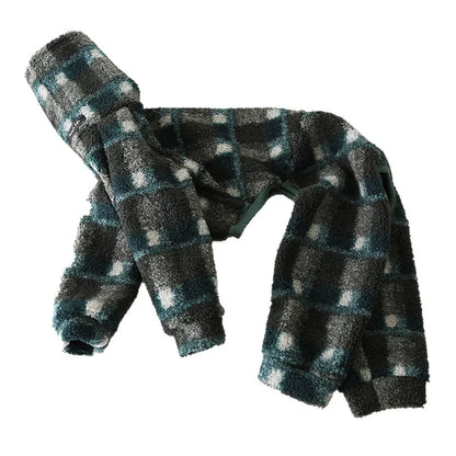 Plaid Fleece Onesie for Italian Greyhounds & Whippets — product view 7