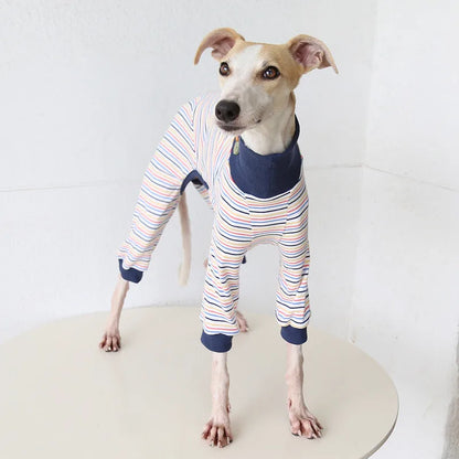 Striped Pajamas for Italian Greyhounds & Whippets — product view 6