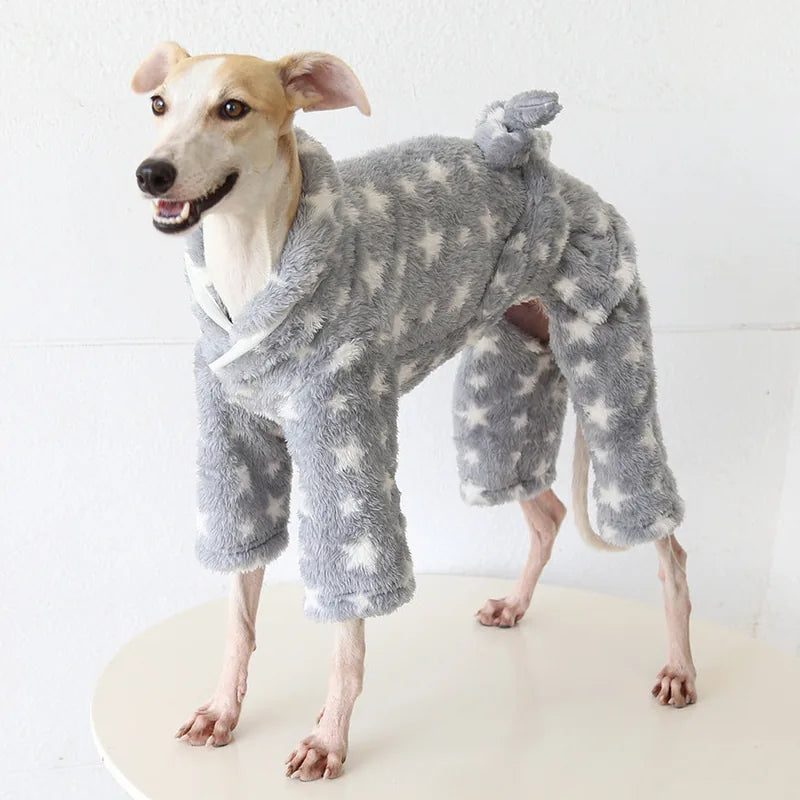 Gray Star Robe for Italian Greyhounds & Whippets — product view 1