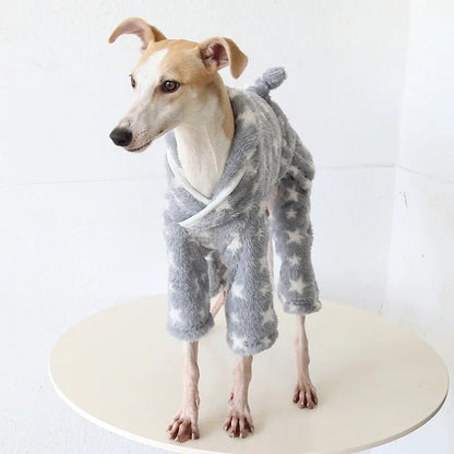 Gray Star Robe for Italian Greyhounds & Whippets — product view 2