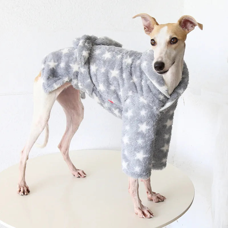 Gray Star Robe for Italian Greyhounds & Whippets — product view 3