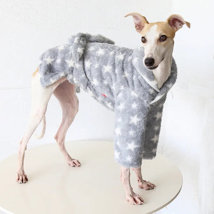 Gray Star Robe for Italian Greyhounds & Whippets — product view 3