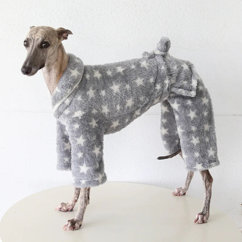 Gray Star Robe for Italian Greyhounds & Whippets — product view 5