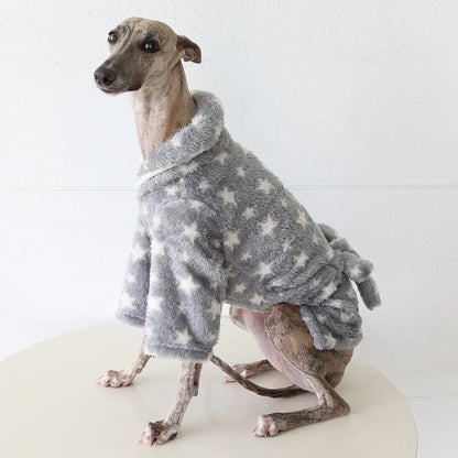 Gray Star Robe for Italian Greyhounds & Whippets — product view 8