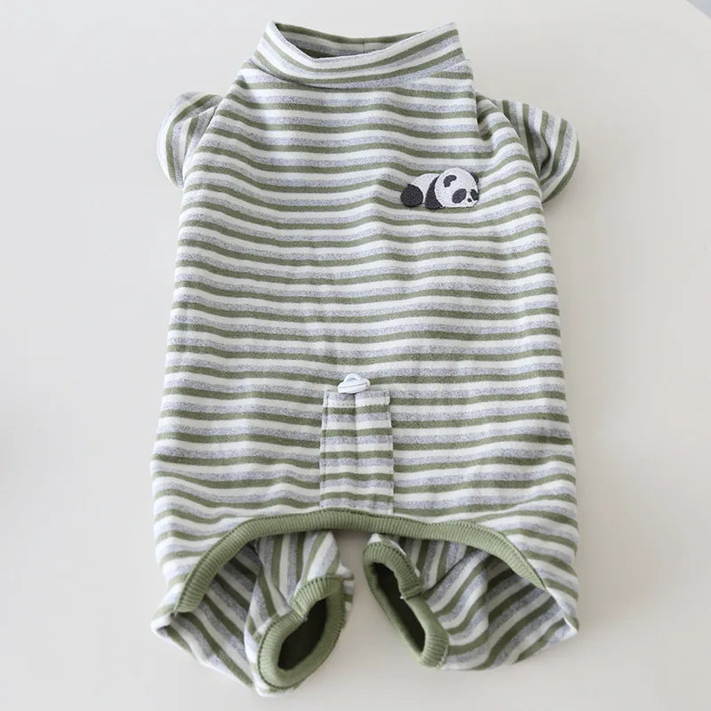 Panda Print Onesie for Bulldogs & Corgis — product view 4