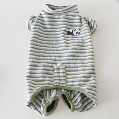 Panda Print Onesie for Bulldogs & Corgis — product view 4
