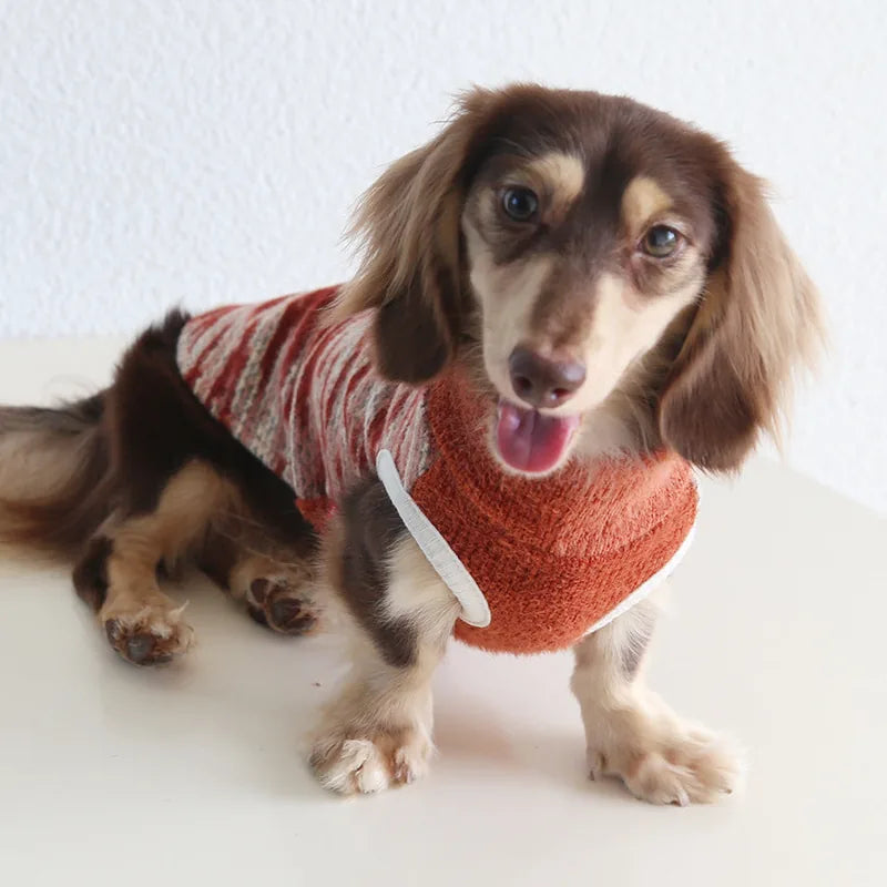 Orange Woven Pet Vest — product view 5
