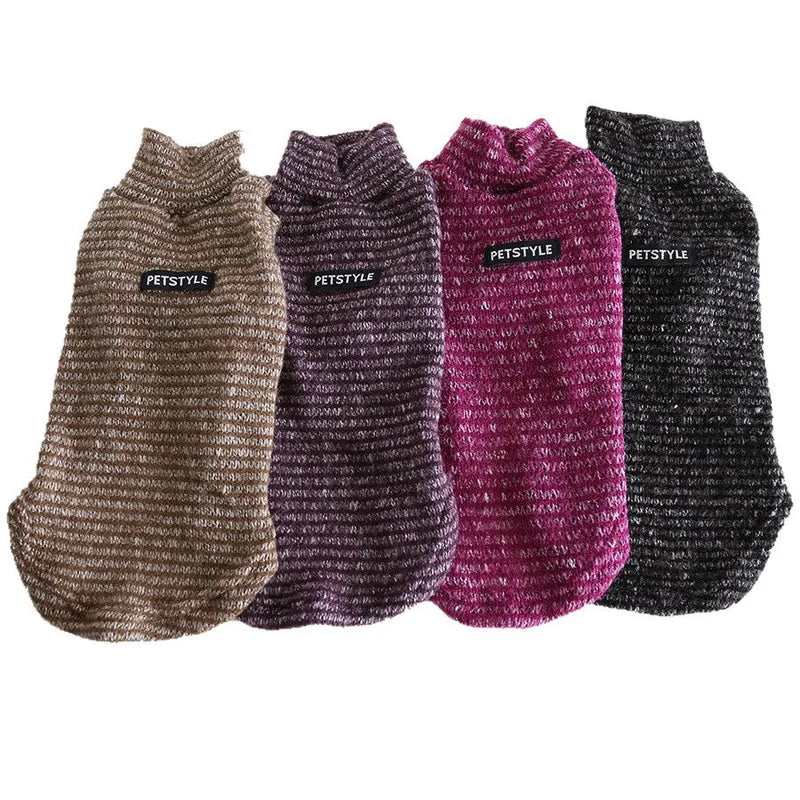 Striped Pet Sweater for Dogs & Cats — product view 5
