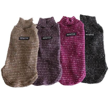 Striped Pet Sweater for Dogs & Cats — product view 5