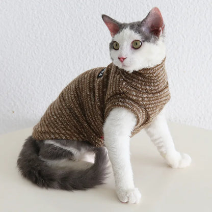 Striped Pet Sweater for Dogs & Cats — product view 8