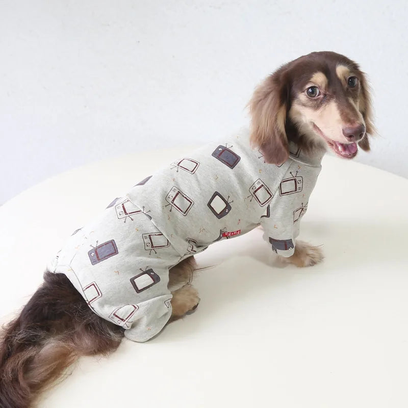Geometric Print Pet Onesie for Dogs & Cats — product view 1