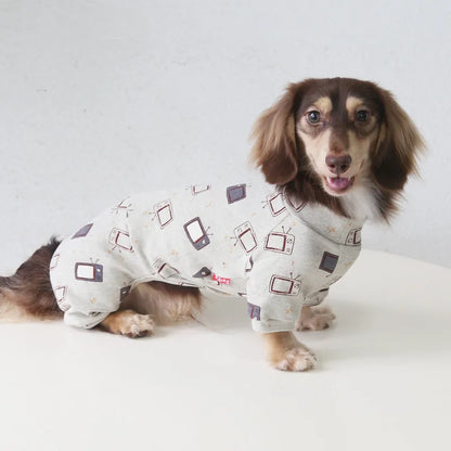 Geometric Print Pet Onesie for Dogs & Cats — product view 2