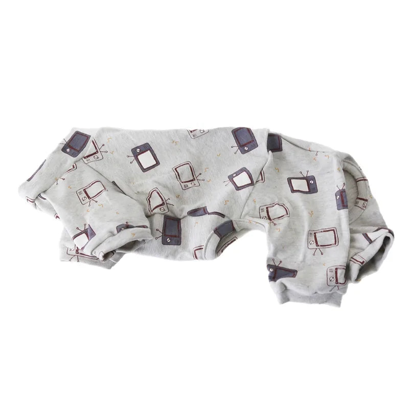 Geometric Print Pet Onesie for Dogs & Cats — product view 4
