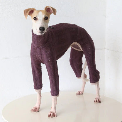 Retro Knit Onesie for Italian Greyhounds & Whippets — product view 6