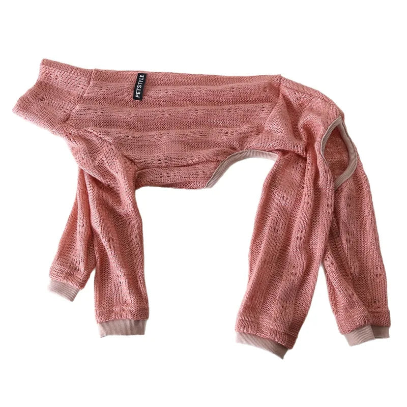 Retro Knit Onesie for Italian Greyhounds & Whippets — product view 7