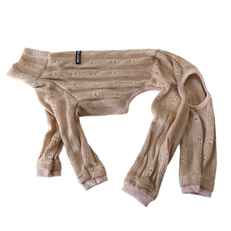 Retro Knit Onesie for Italian Greyhounds & Whippets — product view 9