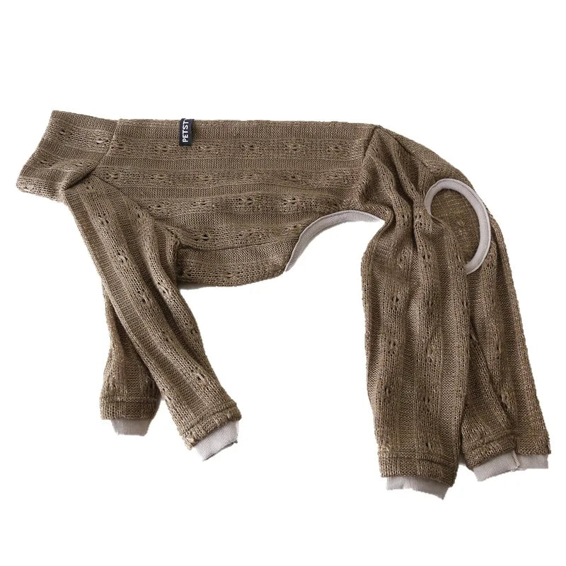Retro Knit Onesie for Italian Greyhounds & Whippets — product view 10