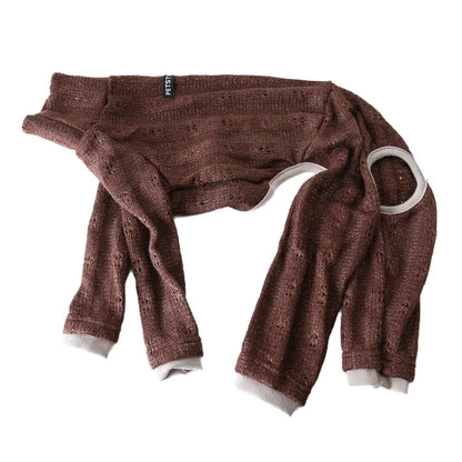 Retro Knit Onesie for Italian Greyhounds & Whippets — product view 11