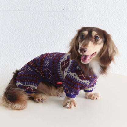 Fair Isle Pet Onesie & Hat Options — product view 2